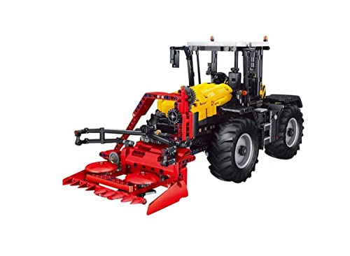 BlueBrixx 17019 Marke Mould King – Traktor in gelb/schwarz aus Klemmbausteinen mit 2596 Bauelementen. Kompatibel mit Lego. Lieferung in Originalverpackung. von BlueBrixx