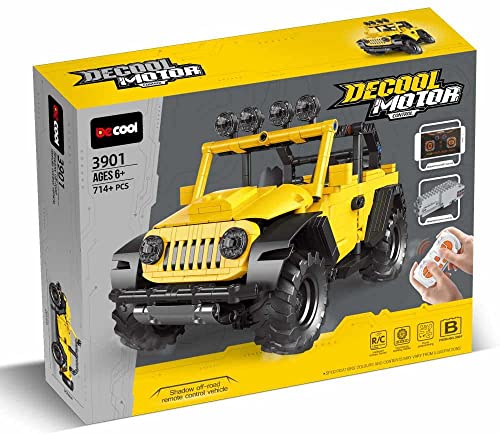 BlueBrixx 3901 Marke Decool – Geländewagen in gelb aus Klemmbausteinen mit 714 Bauelementen. Kompatibel mit Klemmbausteinen von Anderen Herstellern. Lieferung in Originalverpackung. BlueBrixx 3901 Marke Decool – Geländewagen in gelb aus Klemmbausteinen mit 714 Bauelementen. Kompatibel mit Klemmbausteinen von Anderen Herstellern. Lieferung in Originalverpackung. von BlueBrixx