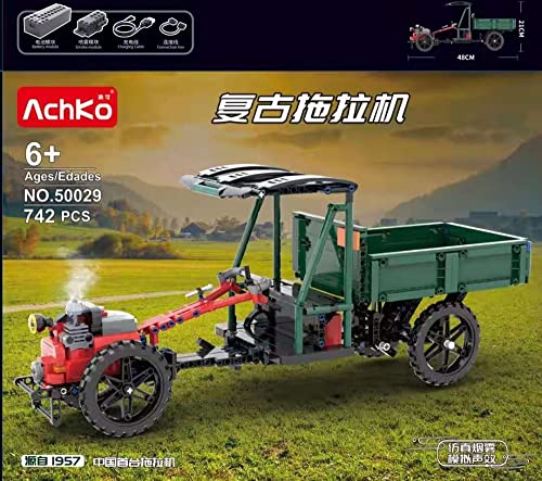 BlueBrixx 50029 Marke Achko – Chinesischer Traktor aus Klemmbausteinen mit 745 Bauelementen. Kompatibel mit Anderen Klemmbausteinen. Lieferung in Originalverpackung. von BlueBrixx