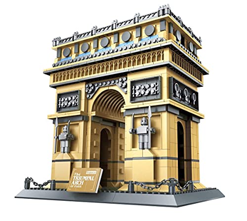 BlueBrixx 5223 Marke Wange – Arc de Triomphe, Paris aus Klemmbausteinen mit 1401 Bauelementen. Kompatibel mit Lego. Lieferung in Originalverpackung. von BlueBrixx
