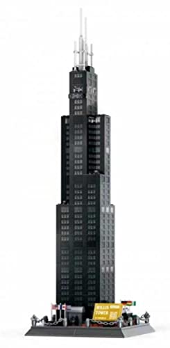 BlueBrixx 5228 Marke Wange - Willis Tower, Chicago aus Klemmbausteinen mit 1241 Bauelementen. Kompatibel mit Lego. Lieferung in Originalverpackung. von BlueBrixx