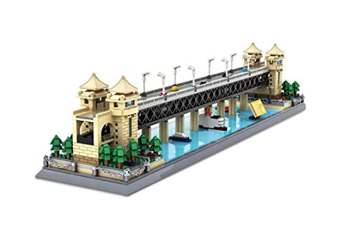 BlueBrixx 6223 Marke Wange - Wuhan Yangtze River Bridge aus Klemmbausteinen mit 1452 Bauelementen. Kompatibel mit Lego. Lieferung in Originalverpackung. von BlueBrixx
