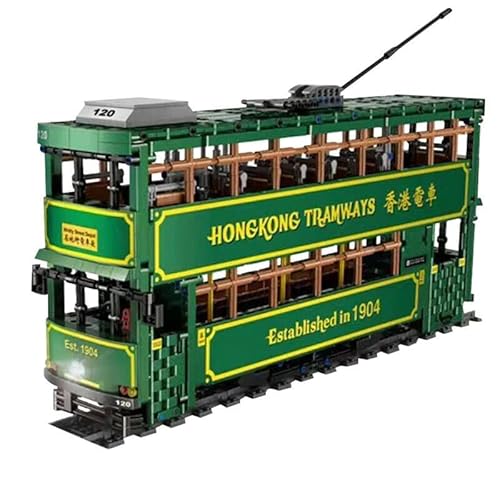 BlueBrixx KB-120 Marke Mould King – Straßenbahn aus Klemmbausteinen mit 2528 Bauelementen. Kompatibel mit Lego. Lieferung in Originalverpackung. von BlueBrixx
