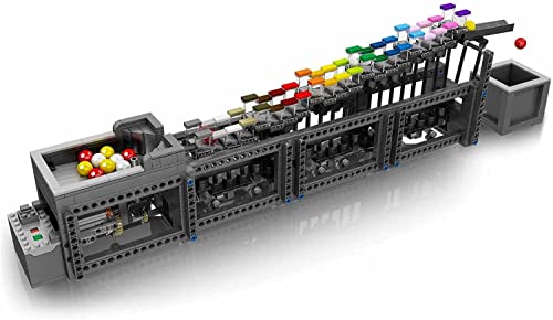 BlueBrixx – Mould King 26004 Regenbogen-Kugelbahn aus Klemmbausteinen mit 1038 Bauelementen. Lieferung in Originalverpackung. von BlueBrixx