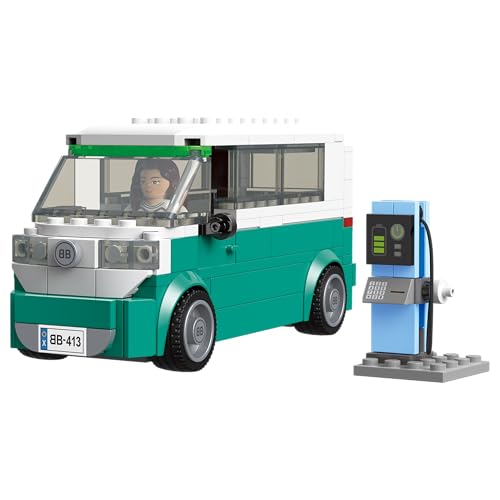 BlueBrixx Play 107413 – Kleinbus aus Klemmbausteinen mit 173 Bauelementen von BlueBrixx