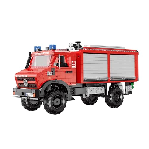 BlueBrixx Pro 104120 – Schlingmann TLF-3000 VARUS 4X4 aus Klemmbausteinen mit 1829 Bauelementen. Kompatibel mit Anderen Klemmbausteinen. Lieferung in Originalverpackung. von BlueBrixx