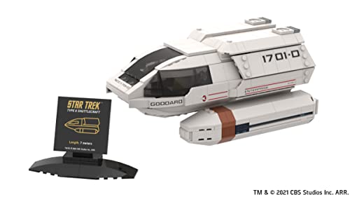 BlueBrixx Pro 104182 – Star Trek Shuttle Typ 6 aus Klemmbausteinen mit 548 Bauelementen. Kompatibel mit Lego. Lieferung in Originalverpackung. von BlueBrixx