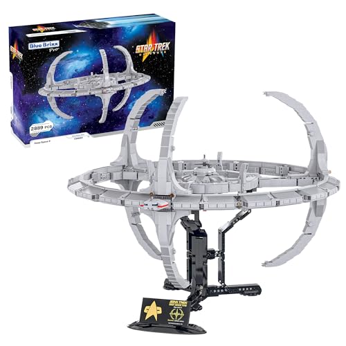 BlueBrixx Pro 104583 – Star Trek Raumstation Deep Space Nine aus Klemmbausteinen mit 2889 Bauelementen von BlueBrixx