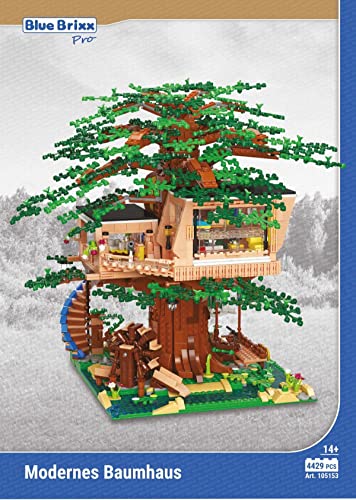 BlueBrixx Pro 105153 – Modernes Baumhaus aus Klemmbausteinen mit 4429 Bauelementen. Kompatibel mit Anderen Klemmbausteinen. Lieferung in Originalverpackung. BlueBrixx Pro 105153 – Modernes Baumhaus aus Klemmbausteinen mit 4429 Bauelementen. Kompatibel mit Anderen Klemmbausteinen. Lieferung in Originalverpackung. von BlueBrixx
