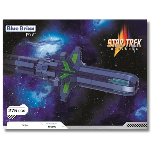 BlueBrixx Pro 105693 – Star Trek V´Ger9 aus Klemmbausteinen mit 275 Bauelementen von BlueBrixx