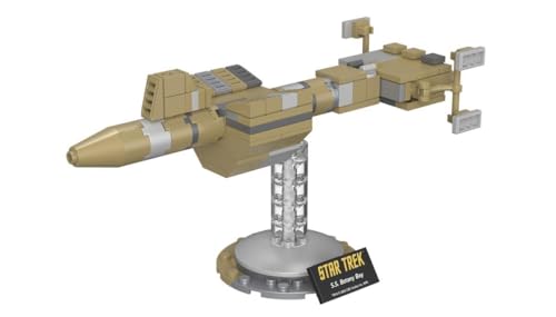 BlueBrixx Pro Star Trek SS Botany Bay – Raumschiff Mini-Modell aus der Original-Serie – Bausatz mit 123 Klemmbausteinen – offiziell lizenziert – für Kinder und Erwachsene – 105698 von BlueBrixx