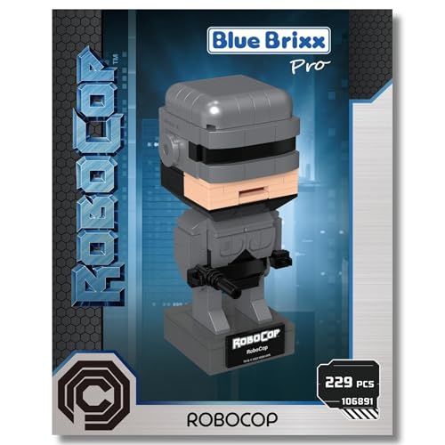 BlueBrixx Pro 106891 – Robocop aus Klemmbausteinen mit 229 Bauelementen von BlueBrixx