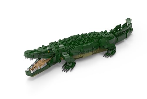 BlueBrixx Pro 107602 – Krokodil aus Klemmbausteinen mit 918 Bauelementen BlueBrixx Pro 107602 – Krokodil aus Klemmbausteinen mit 918 Bauelementen von BlueBrixx