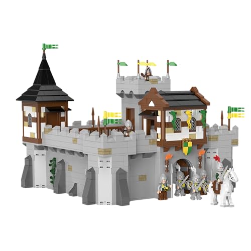 BlueBrixx Pro 107974 – Burg Bärenfels: Grundburg aus Klemmbausteinen mit 1699 Bauelementen. Kompatibel mit Anderen Klemmbausteinen. Lieferung in Originalverpackung. von BlueBrixx