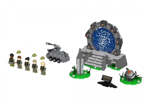 BlueBrixx Pro 108211 - Stargate auf Planet, 665 Klemmbausteine, Pro-Set, Geschenk für Science Fiction-Fans, Standdardsteine, Bausteine der Stargate-Serie von BlueBrixx