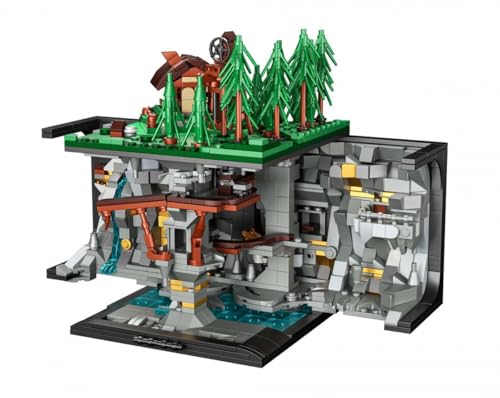 BlueBrixx Pro 108280, Zwergische Waldmine aus Klemmbausteinen, BlueBrixx Minenset, 1235 Klemmbausteine, Bausteine, Geschenk für Klemmbaustein Fans, Bausteine der Pro-Serie BlueBrixx Pro 108280, Zwergische Waldmine aus Klemmbausteinen, BlueBrixx Minenset, 1235 Klemmbausteine, Bausteine, Geschenk für Klemmbaustein Fans, Bausteine der Pro-Serie von BlueBrixx