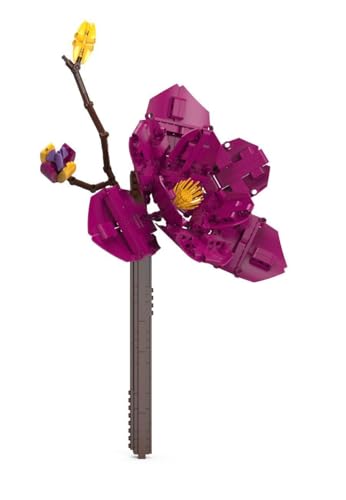 BlueBrixx Pro 108362 – Purpur-Magnolie aus Klemmbausteinen mit 407 Bauelementen von BlueBrixx