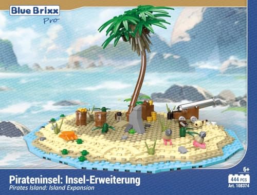 BlueBrixx Pro 108374 Pirateninsel: Insel-Erweiterung – 444 Klemmbausteine, Piraten Set, Geschenk für Schiffs- und Piratenfans, Standardsteine, Bausteine der Piraten-Serie BlueBrixx Pro 108374 Pirateninsel: Insel-Erweiterung – 444 Klemmbausteine, Piraten Set, Geschenk für Schiffs- und Piratenfans, Standardsteine, Bausteine der Piraten-Serie von BlueBrixx