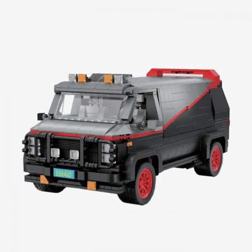 BlueBrixx Pro 108460 - American Van, 1357 Klemmbausteine, Auto-Set, Geschenk für Auto Fans, Standardsteine, Bausteine der Pro-Serie von BlueBrixx