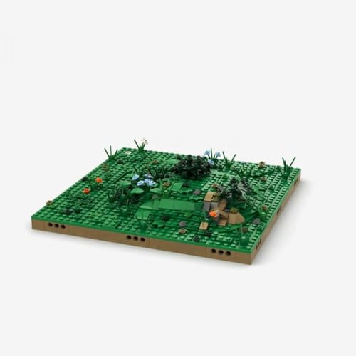 BlueBrixx Pro 108485 – Modulares Landschaftssystem: Kleiner Hügel aus Klemmbausteinen mit 481 Bauelementen von BlueBrixx