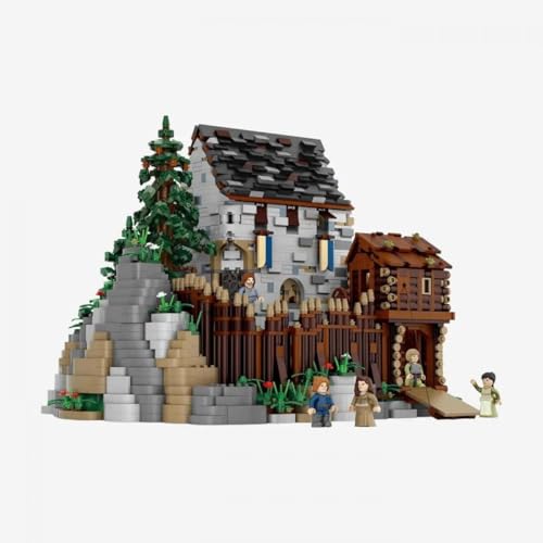 BlueBrixx Pro 108628 – Burg Blaustein (mini Blocks), 5502 Klemmbausteine, Burg Blaustein Set Geschenk für Architektur und Mittelalter Fans, Standardsteine, Bausteine der Burg Blaustein-Serie von BlueBrixx