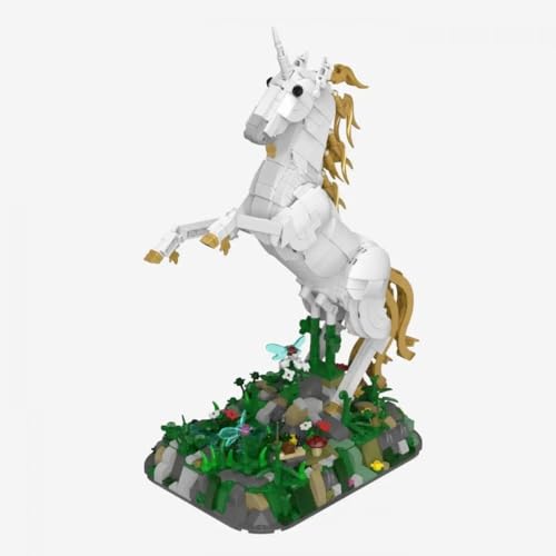 BlueBrixx Pro 108684 – Einhorn aus Klemmbausteinen mit 1137 Bauelementen von BlueBrixx