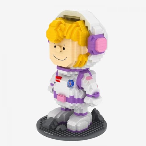 BlueBrixx Pro 108906 – Astronaut Sally (Diamond Blocks) aus Klemmbausteinen mit 1094 Bauelementen von BlueBrixx