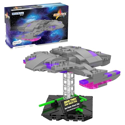 BlueBrixx Pro - Star Trek Jem'Hadar Attack Ship - Mini-Modell-Bausatz für Erwachsene und Kinder, 251 Klemmbausteine, Offiziell lizenziert, Ausstellungsständer inklusive, 105441 BlueBrixx Pro - Star Trek Jem'Hadar Attack Ship - Mini-Modell-Bausatz für Erwachsene und Kinder, 251 Klemmbausteine, Offiziell lizenziert, Ausstellungsständer inklusive, 105441 von BlueBrixx