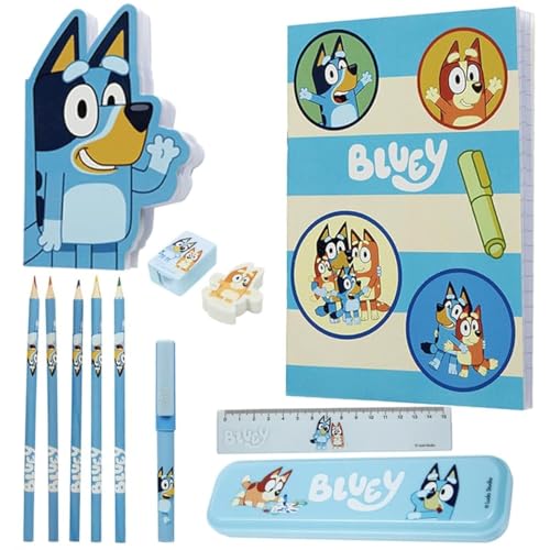BlueY Schreibwaren-Set für Kinder: A6- und A3-Notizbuch, Federmappe, Stifte, Lineal, EIN Tolles Geschenk für Schulanfang BlueY Schreibwaren-Set für Kinder: A6- und A3-Notizbuch, Federmappe, Stifte, Lineal, EIN Tolles Geschenk für Schulanfang von BlueY