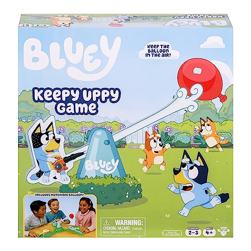 BlueY Spiel bleibt in der Luft von Hilfe, Bingo und Chilli, den elektronischen Drehball in der Luft zu halten, indem die Controller Figuren verwendet Werden. Für 2-3 Spieler. Ab 4 Jahren von BlueY