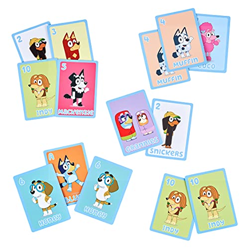 Bluey 【5 in 1 Kartenspiele Set 53 Jumbo Spielkarten mit verspielten Versionen von Familienfavoriten; Snap, WAR, Go Fish, Old Maid, Memory Game Bluey 【5 in 1 Kartenspiele Set 53 Jumbo Spielkarten mit verspielten Versionen von Familienfavoriten; Snap, WAR, Go Fish, Old Maid, Memory Game von BlueY