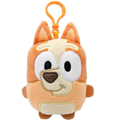 Bluey 90282 Bingo Mini-Plüsch-Schlüsselanhänger mit Taschenclip, mehrfarbig, Einheitsgröße, mehrfarbig, Einheitsgröße, mehrfarbig, One size von BlueY