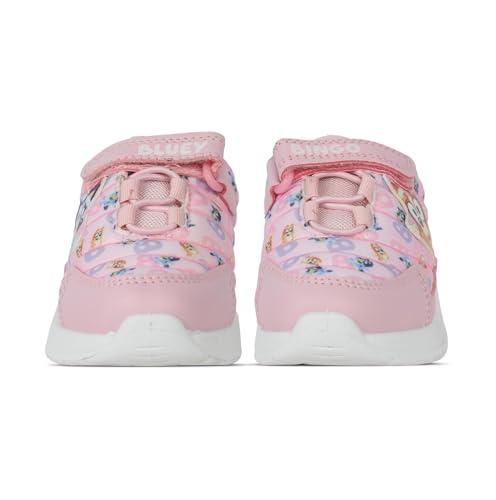 Bluey A2Z Kinder-Turnschuhe und Bingo-Sneaker, offizielles Lizenzprodukt, Rosa, PU, Klettverschluss, leicht, bequeme Passform, Kleinkinder und kleine Kinder, Größen 39 bis 47, rose, 30 EU Bluey A2Z Kinder-Turnschuhe und Bingo-Sneaker, offizielles Lizenzprodukt, Rosa, PU, Klettverschluss, leicht, bequeme Passform, Kleinkinder und kleine Kinder, Größen 39 bis 47, rose, 30 EU von BlueY