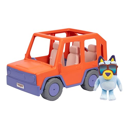 Bluey Big Heeler 4WD Big Car Spielzeug, Interaktives, anpassbares Kleinkind-Spielzeugauto mit öffnender Haubenaufbewahrung, Kleinkindautos für Kinder ab 3 Jahren von BlueY