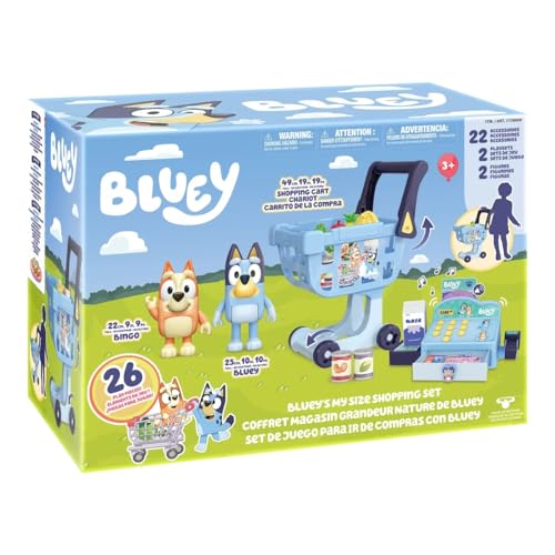 Bluey Blueys My Size Shopping Set bringt Ihr Kind in die Welt Spielzeug in genau der richtigen Größe! von BlueY