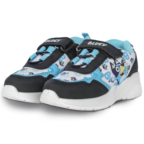Bluey Jungen-Turnschuhe, offizielle Charakter-Schuhe für Kinder, schwarze und blaue PU-Sneaker mit Klettverschluss, leichte und gepolsterte Sohle, Kleinkind- und kleine Kinder, Größen 39-47, A2Z 4 Bluey Jungen-Turnschuhe, offizielle Charakter-Schuhe für Kinder, schwarze und blaue PU-Sneaker mit Klettverschluss, leichte und gepolsterte Sohle, Kleinkind- und kleine Kinder, Größen 39-47, A2Z 4 von BlueY