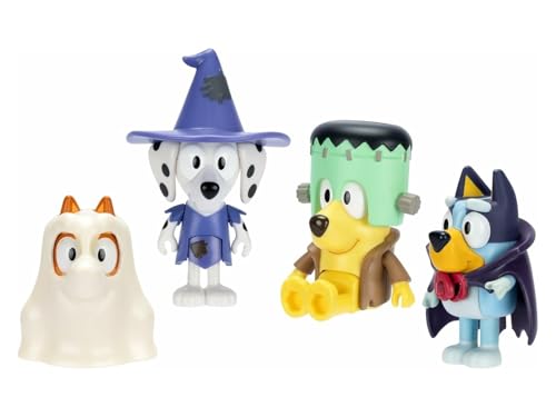 Bluey Packung mit 4 Figuren, bewegliche Figuren, Freunde, bereit für Abenteuer, Puppen der Kinderserie, Exklusives Spielzeug, Berühmt (BLYA0000) von BlueY