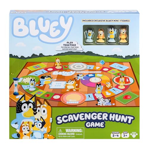 Bluey Schatzsuche Spiel Ein lustiges Brettspiel voller lustiger Aktivitäten zum Ausführen, Dinge zu finden und Fragen zu beantworten Bluey Schatzsuche Spiel Ein lustiges Brettspiel voller lustiger Aktivitäten zum Ausführen, Dinge zu finden und Fragen zu beantworten von BlueY
