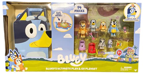 Bluey 's Ultimate Play & Go Spielset Exklusives 14-teiliges Set von BlueY