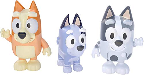‘Cousine’: Figuren (6,3 cm) mit beweglichen Gelenken, 3er-Pack – Bingo, Muffin und Socks von BlueY