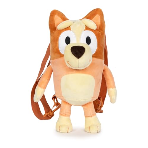 Famosa Softies Plüsch-Bingo-Rucksack, 35 cm, mit Details wie in den Zeichentrickfilmen, für Jungen und Mädchen, ab 6 Monaten, berühmt (760023652) von BlueY
