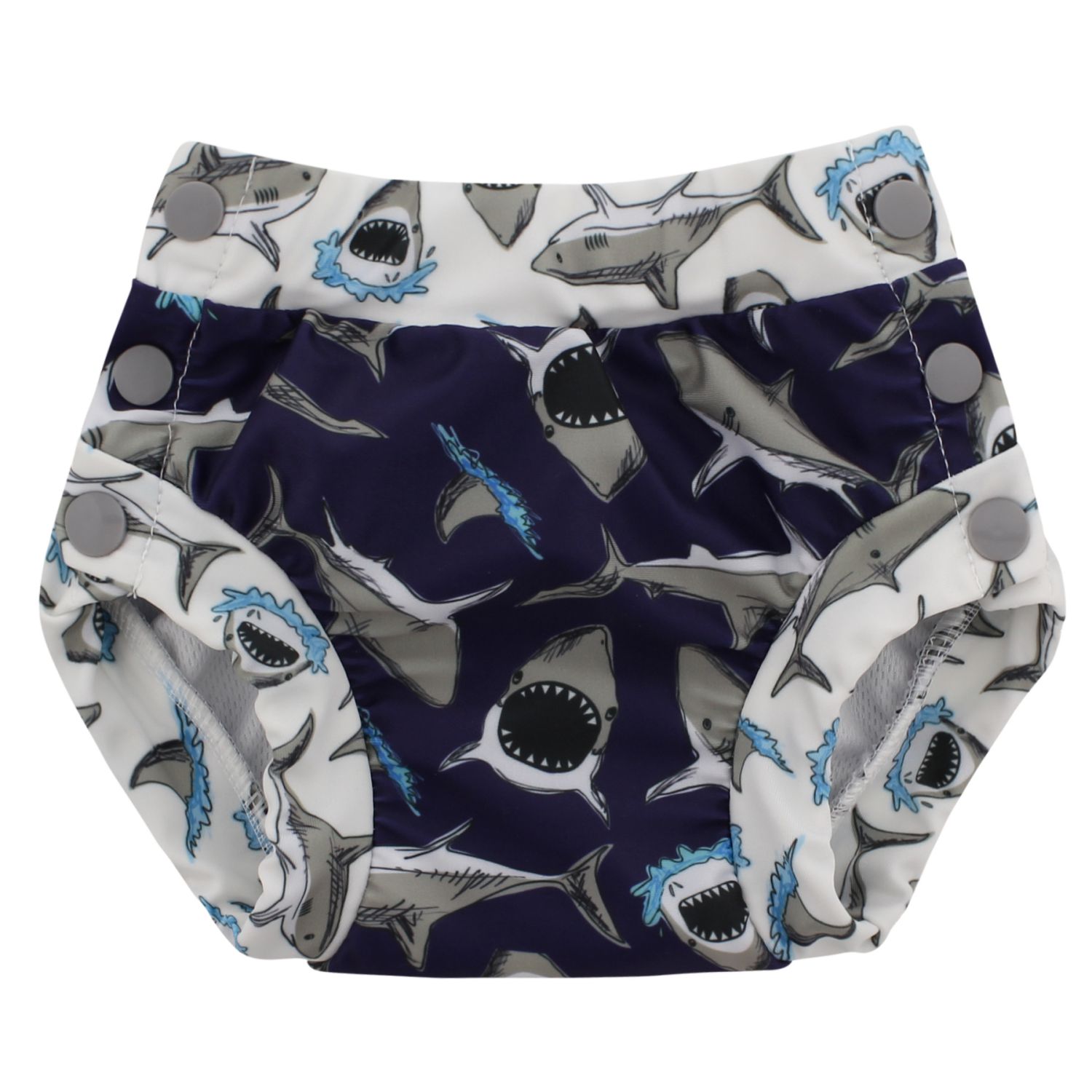 Blueberry Freestyle Schwimmwindel 2.0 - S (3,5 - 7 kg) Haie von Blueberry