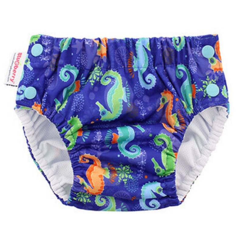 Blueberry Freestyle Schwimmwindel  - S (4,5-9 kg) Seepferdchen von Blueberry