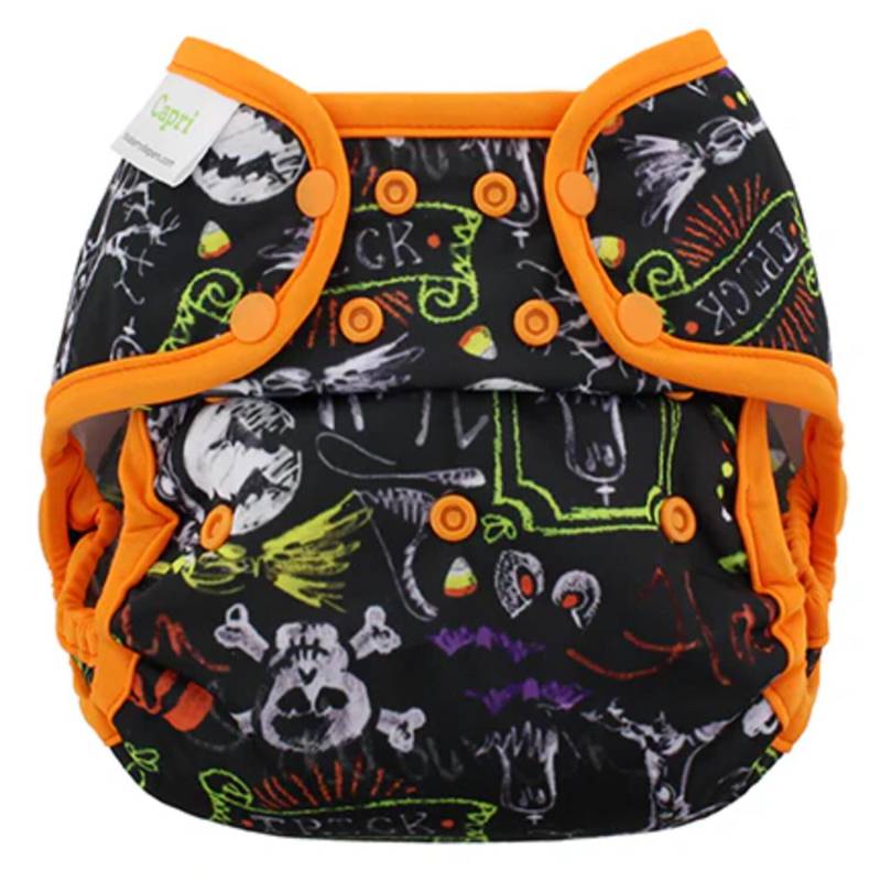 Blueberry Original Capri Überhose One Size (Druck) - Trick or Treat von Blueberry