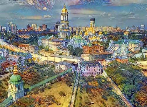 Puzzle 1000 Teile - Kyiv, Ukraine City von Bluebird Puzzle