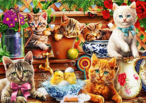 Bluebird Kittens in The Potting Shed Jigsaw Puzzle (1000 Pieces) von Bluebird Puzzle