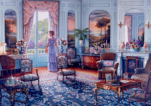 Bluebird Puzzle - Romantische Reminiszenz, 1000 Teile Puzzle - Retro-Szene in einem Alten englischen Landhaus - Puzzle für Erwachsene von Bluebird