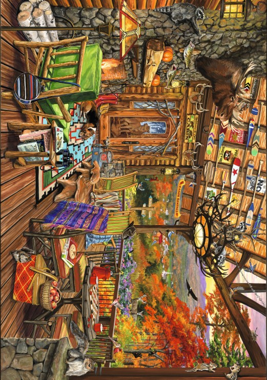 Bluebird Puzzle Adirondack Porch 2000 Teile Puzzle Bluebird-Puzzle-F-90754 von Bluebird Puzzle