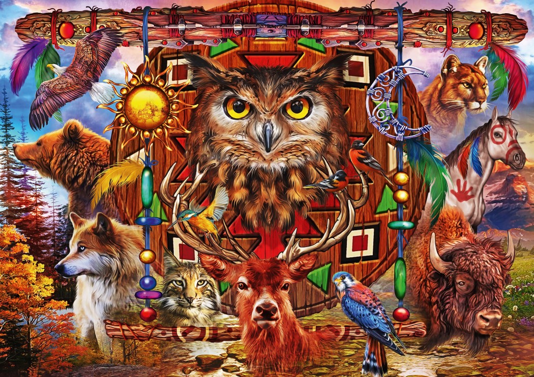 Bluebird Puzzle Animal Totem 4000 Teile Puzzle Bluebird-Puzzle-70257-P von Bluebird Puzzle