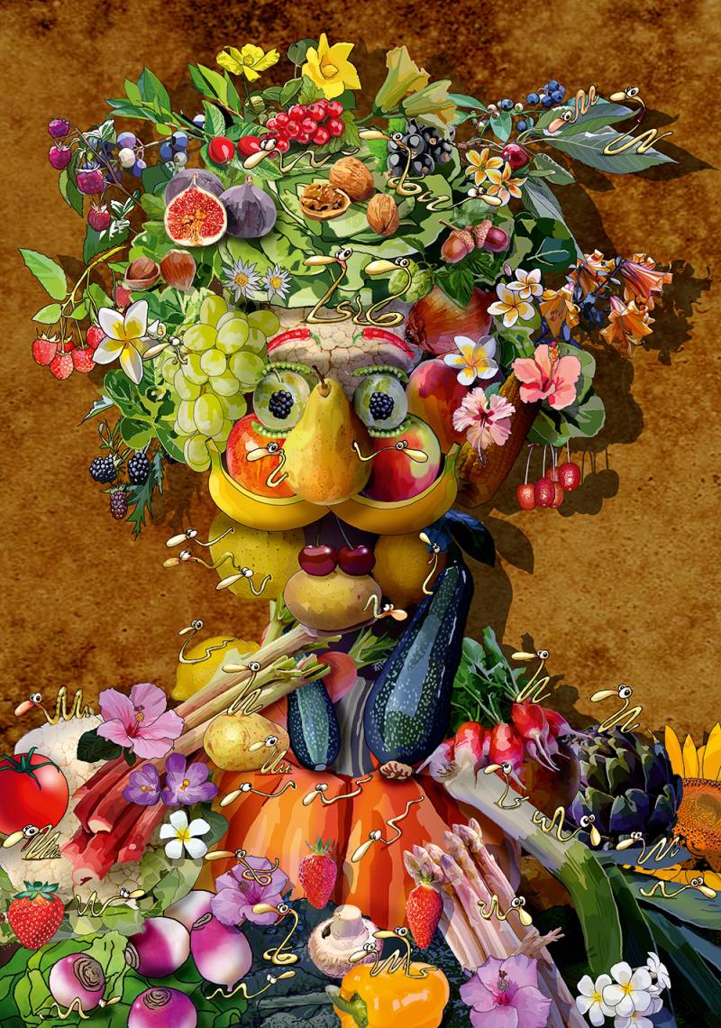 Bluebird Puzzle Arcimboldo par François Ruyer 1000 Teile Puzzle Bluebird-Puzzle-F-90027 von Bluebird Puzzle